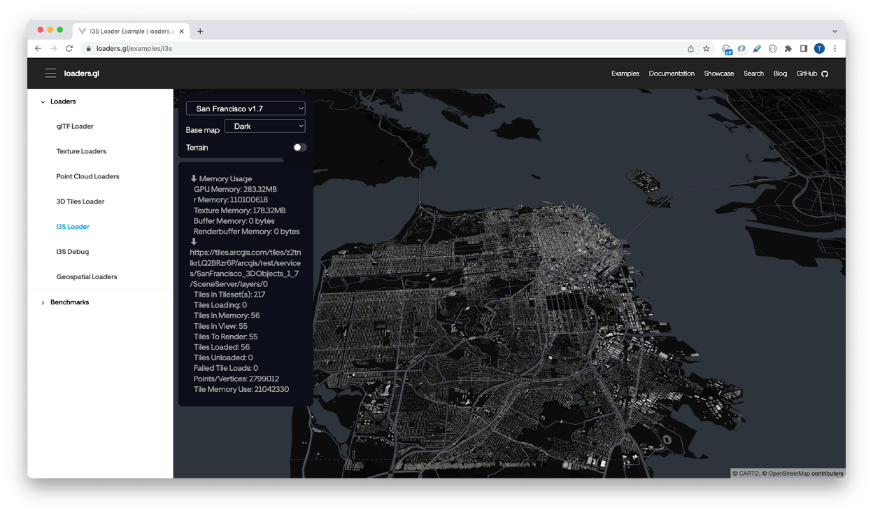 I3S 3D Object Scene Layer Supported in Loaders.gl