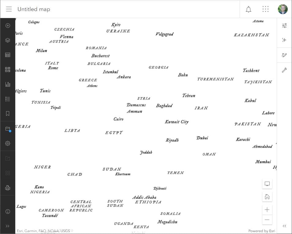 labels set in an old-time font go a long way in giving a map a period effect