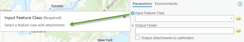 Dialog Explanation for parameters in Script Tool Metadata Editor View