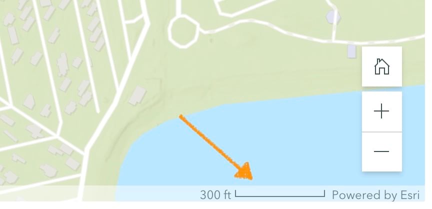 A scale bar is shown near the map zoom controls