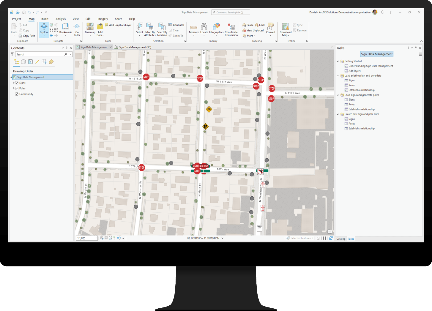 Sign Data Management ArcGIS Pro Project