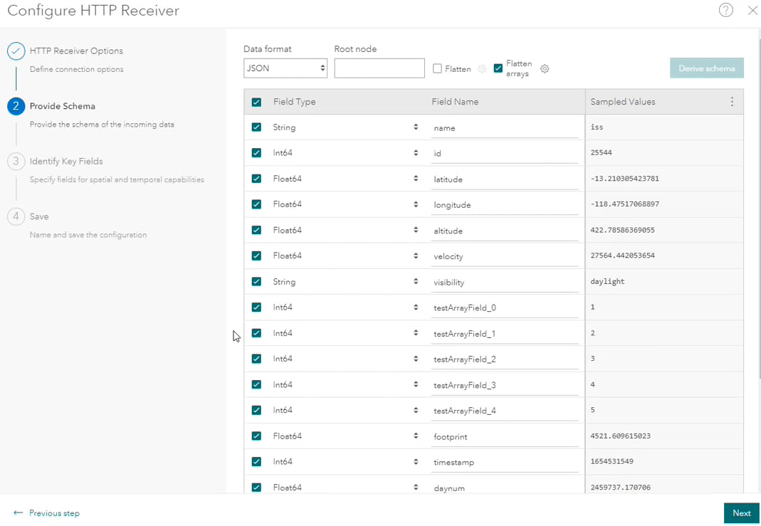 Support for parsing arrays in ArcGIS Velocity