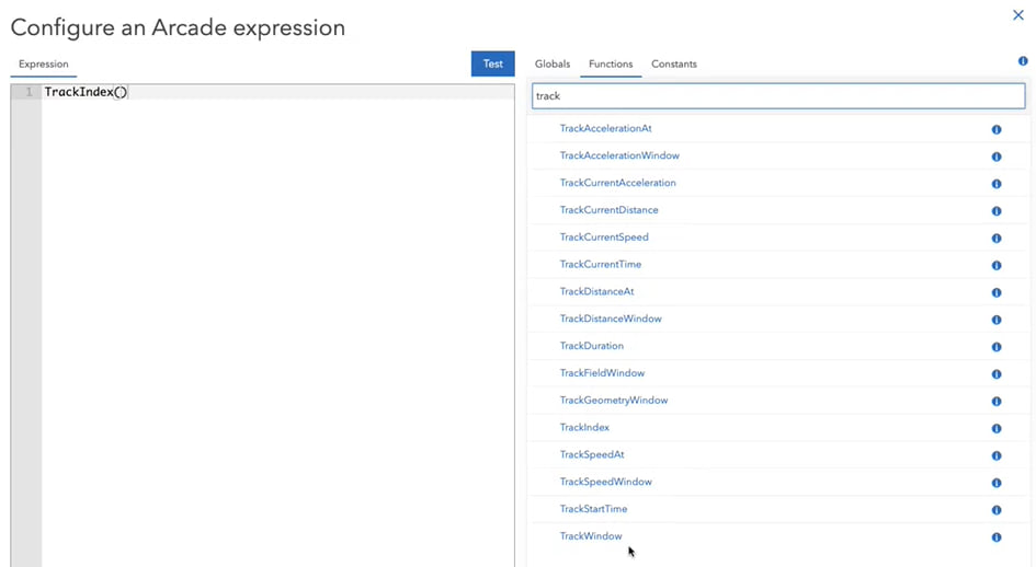 Using track functions in ArcGIS Velocity