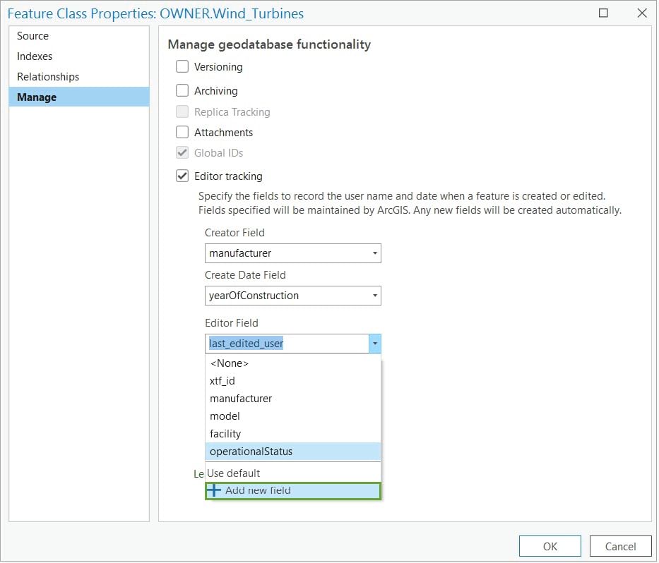 Create a new System Operator field for the Editor Field