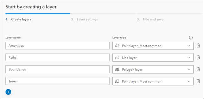 Create layers tab