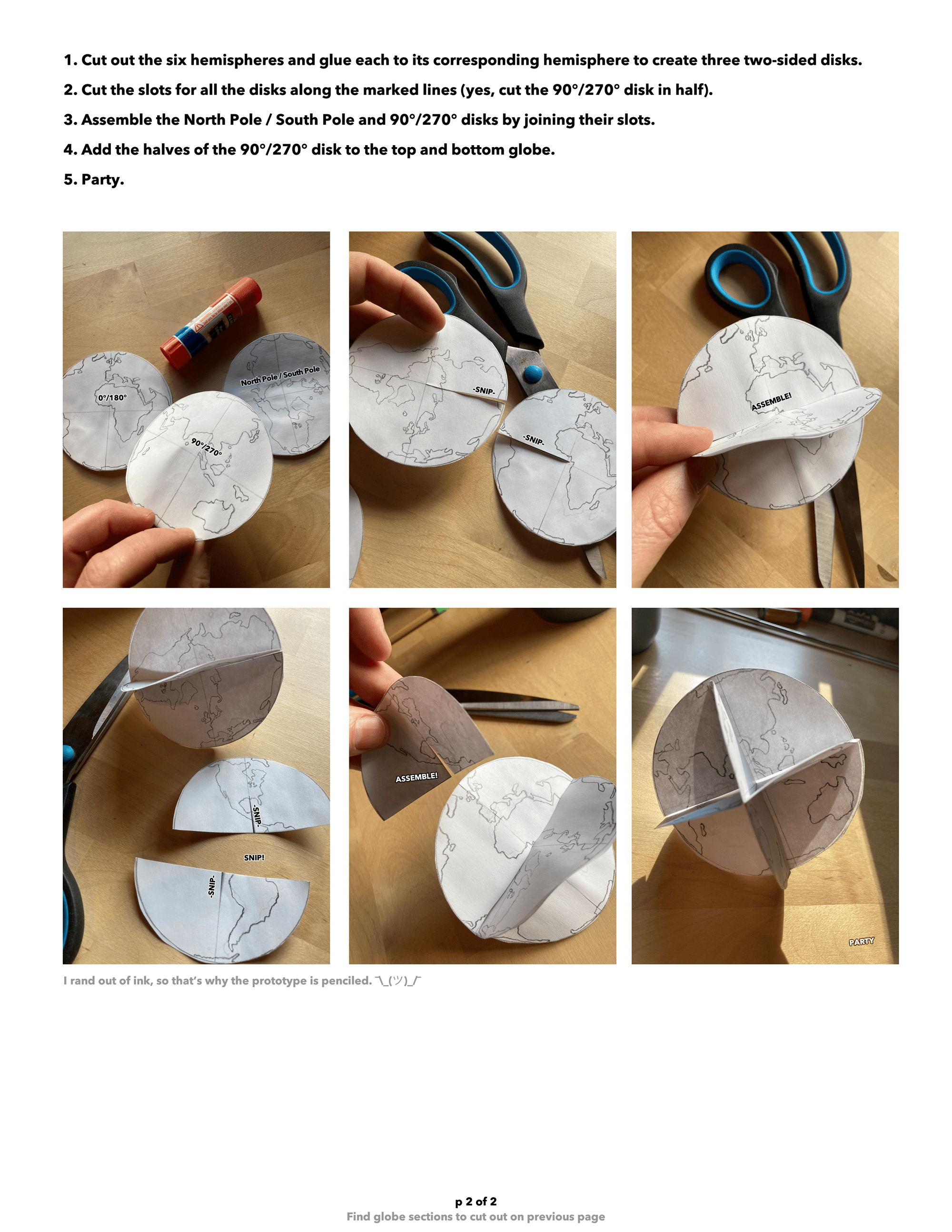 click to open a full resolution version of this globe ornament instructions, and print it out. click to open a full resolution version of this globe ornament instructions, and print it out.