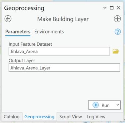 Make Building Layer Geoprocessing Tool