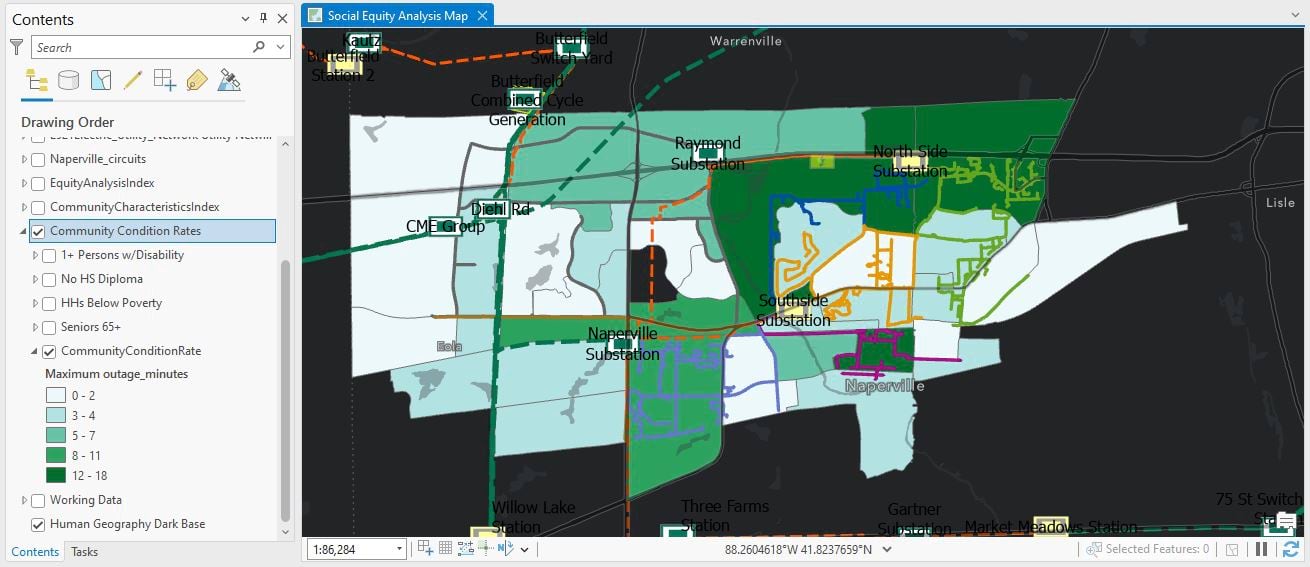 Social Equity Analysis for Utilities - Community Condition Rates