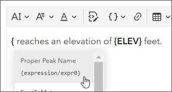 Select expression