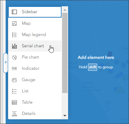 Add a serial chart element Add a serial chart element
