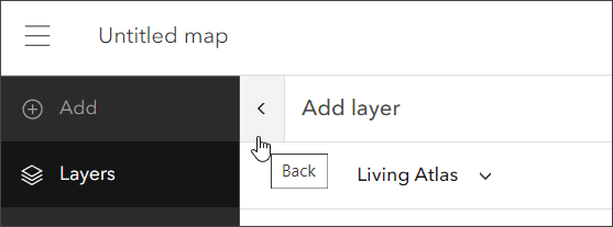 Go back to Layers pane
