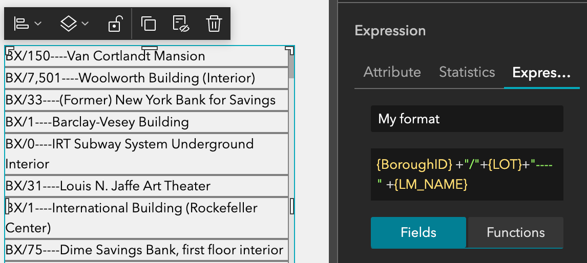 Use expression sample