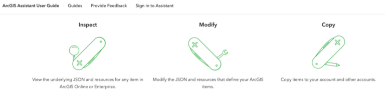 ArcGIS Assistant Guide home page screenshot