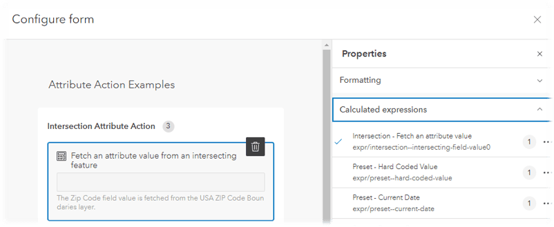 Configure form in Map Viewer