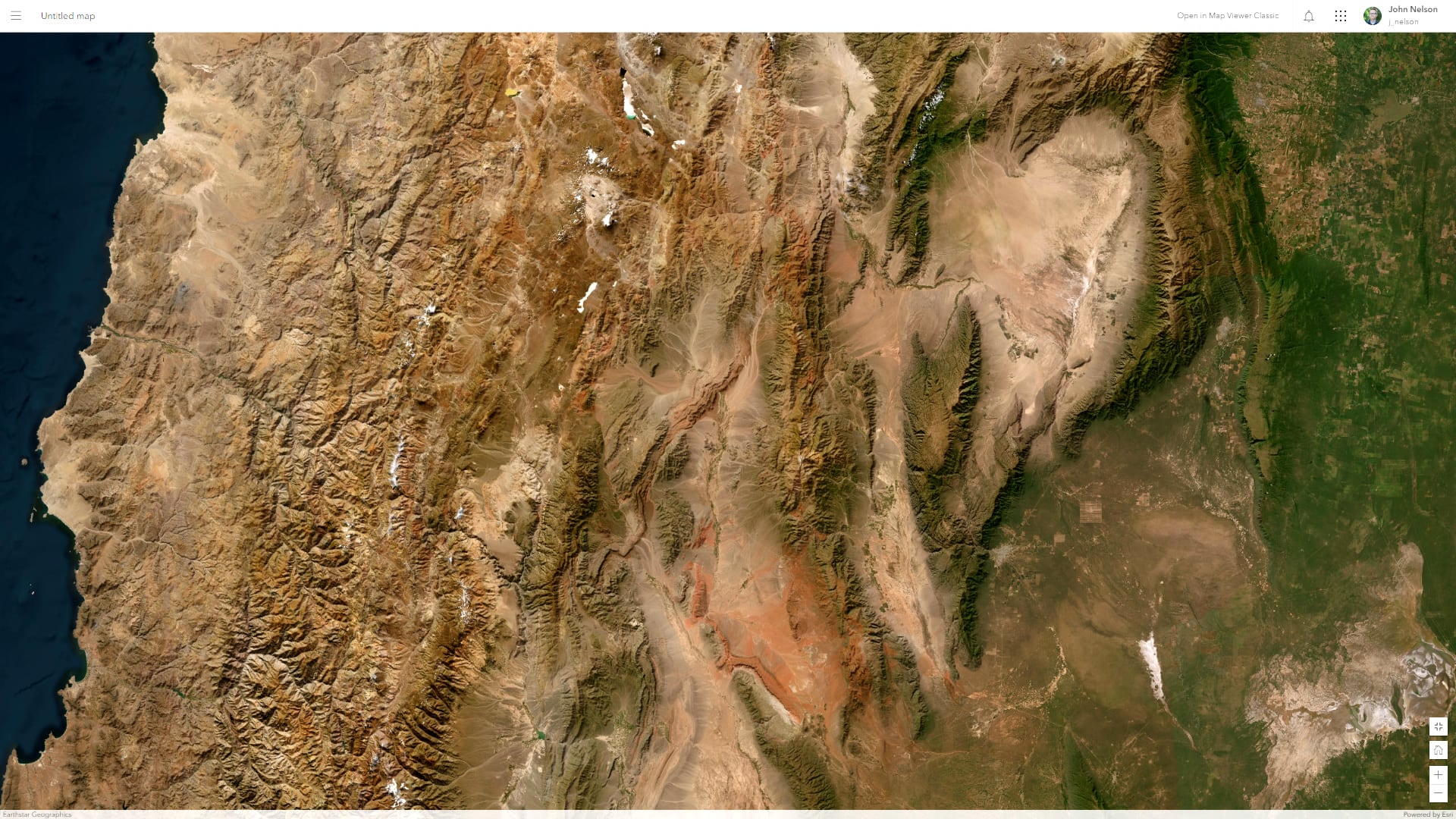ArcGIs Online imagery basemap without the glorious mist effect.