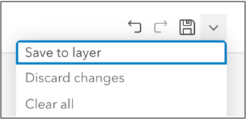Save forms to a layer using Save to layer