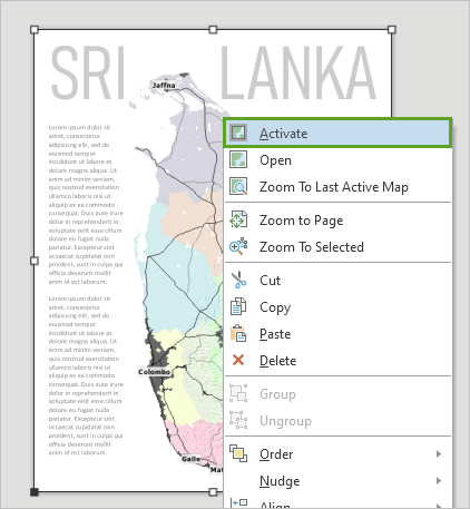 Activate map