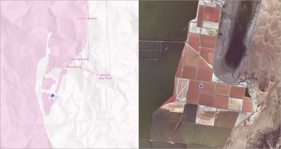 Comparison of two basemaps Comparison of two basemaps