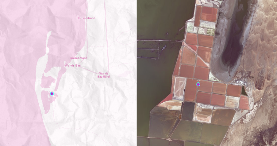 Comparison of two basemaps