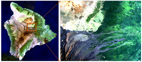 image composite of the Big Island