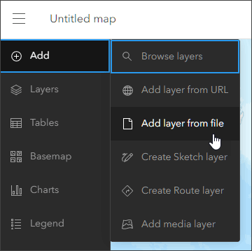Add layer from file Add layer from file