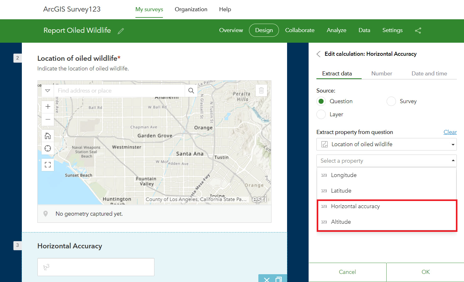 What's new in ArcGIS Survey123 (February 2023): New Map Calculates in the web designer