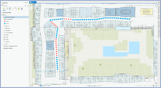 Visualize line of sight, indoor map in ArcGIS Pro