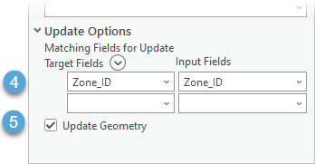 Append tool Update Options