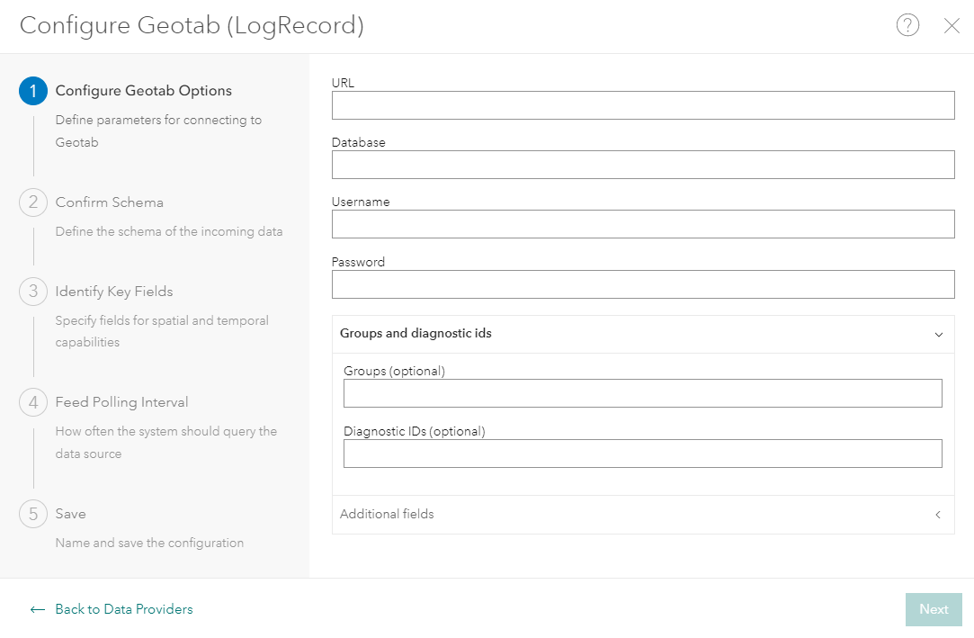 ArcGIS Velocity - New Geotab (LogRecord) feed type.