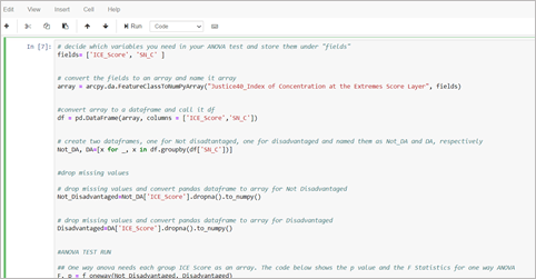 Conduct ANOVA test in ArcGIS Pro