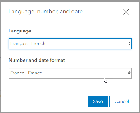 Language, number, and date formatting