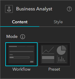 Workflow and Preset modes