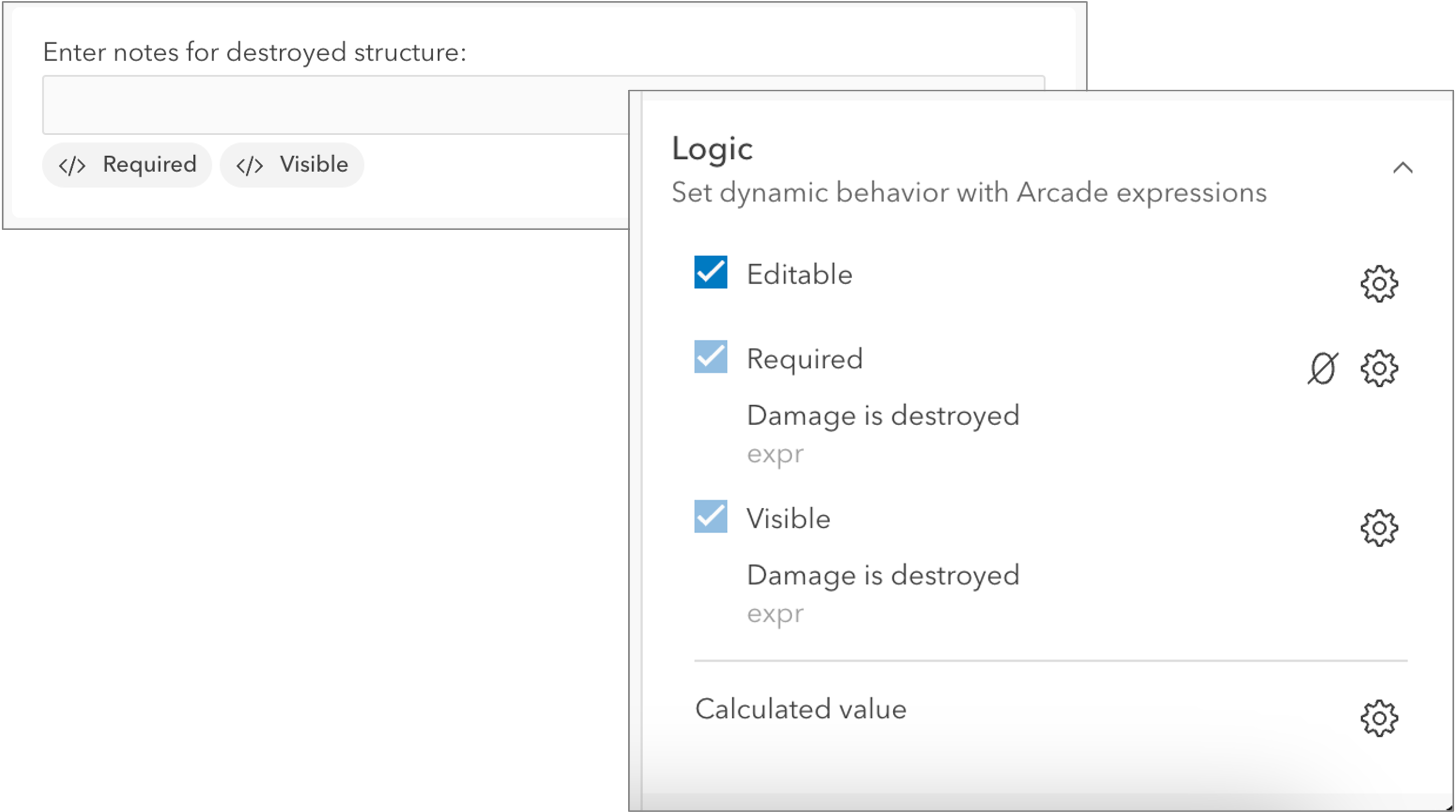 Apply logic to determine when form elements are required and/or editable. Apply logic to determine when form elements are required and/or editable.