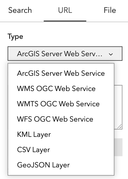 Supported URL types Supported URL types