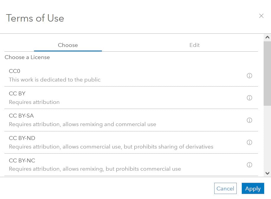 select item license, whats new in arcgis hub select item license, whats new in arcgis hub