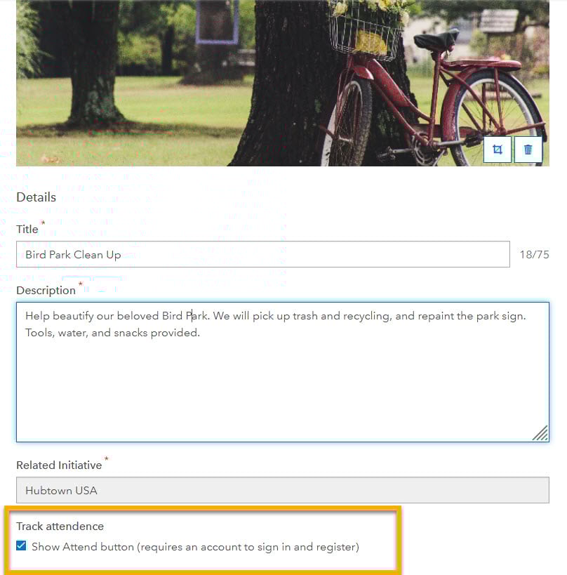 event attend button, whats new in arcgis hub event attend button, whats new in arcgis hub