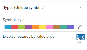 Display by value order
