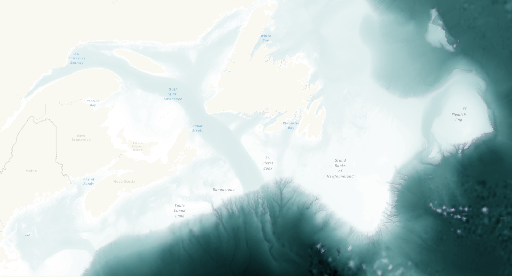 Final bathymetry map