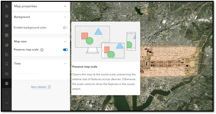 You can toggle to preserve the map scale in the Map Properties