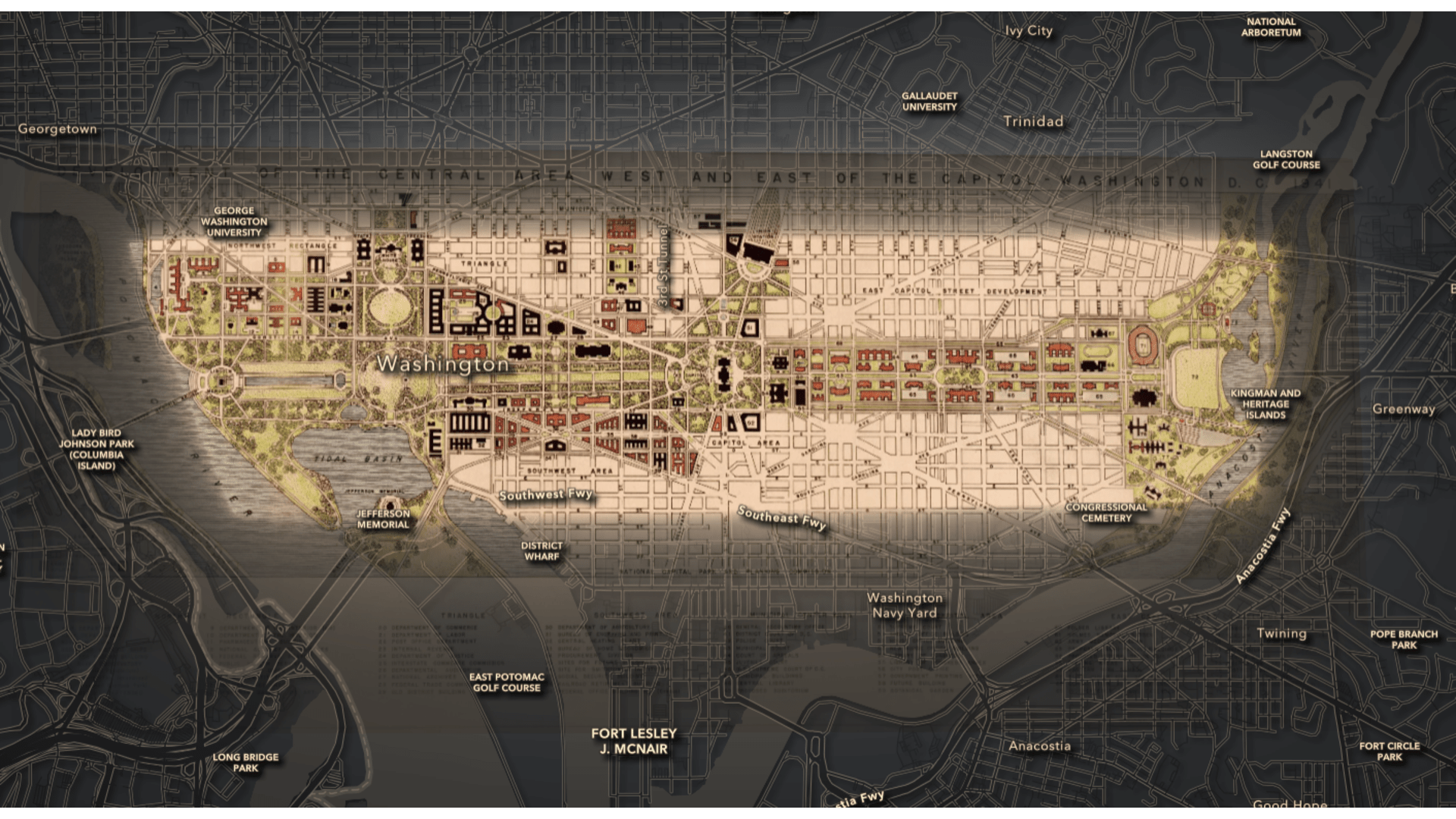 The final outcome is a webmap featuring a blended, styled media layer and basemap.