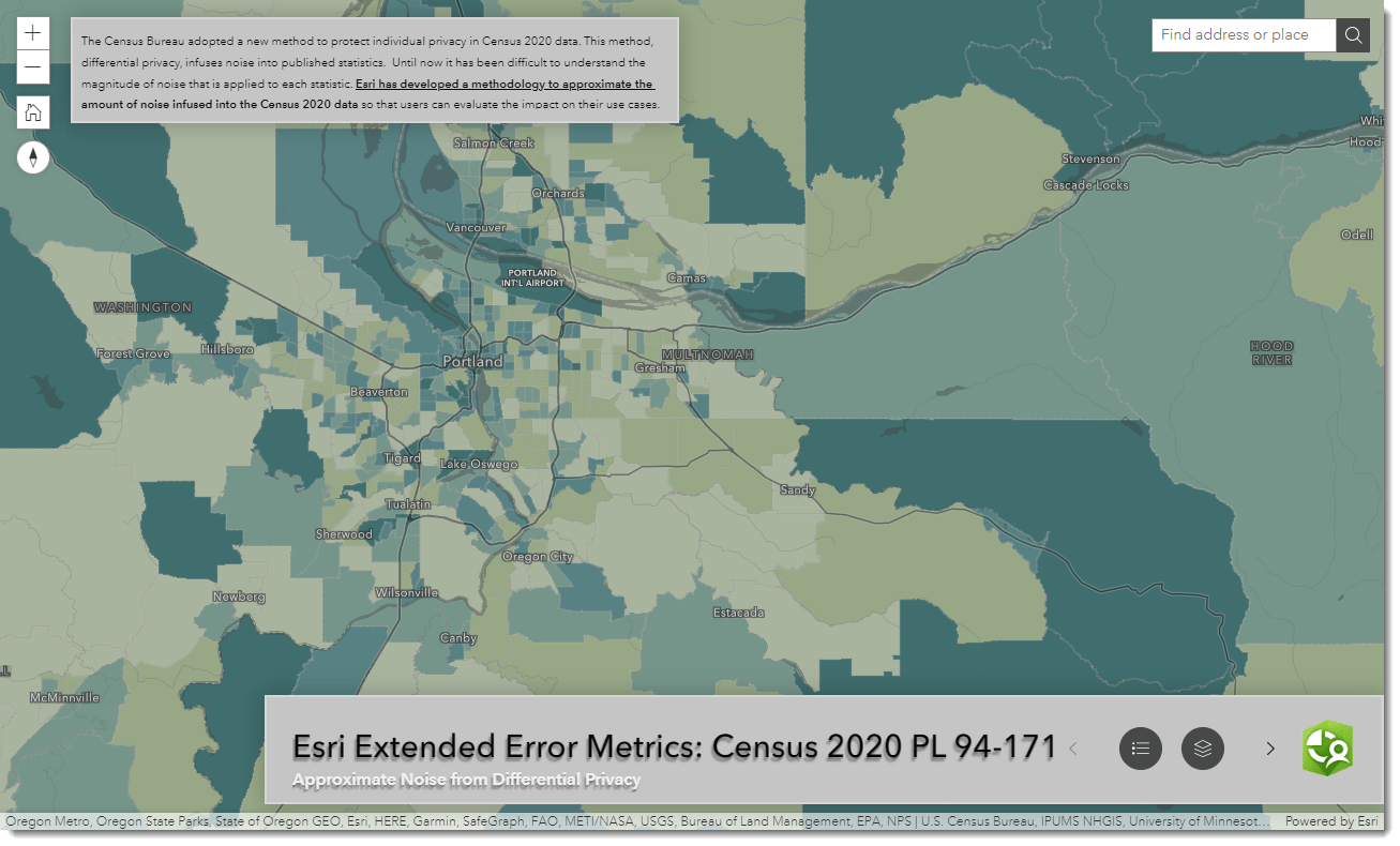 Extended Error Metrics Portland