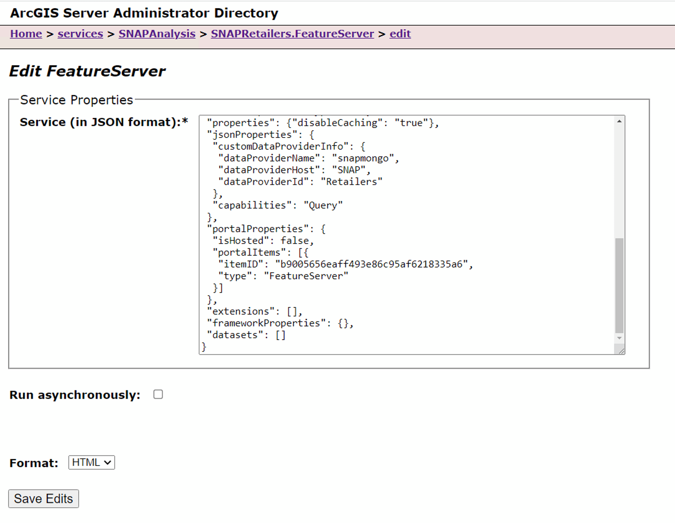 Shreyas creates a feature service that references the MongoDB custom provider.