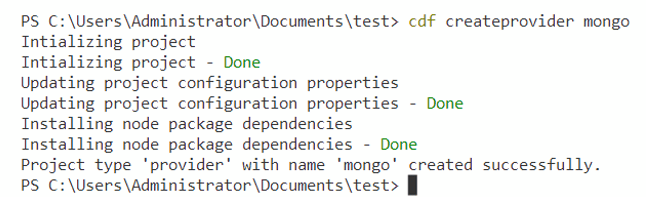 Shreyas uses the cdf command line tool to create a custom MongoDB data provider. Shreyas uses the cdf command line tool to create a custom MongoDB data provider.