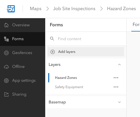add layers screenshot in Field Maps Designer