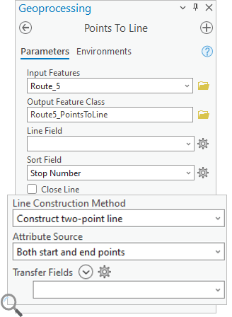 Three new parameters in the Points to Line tool