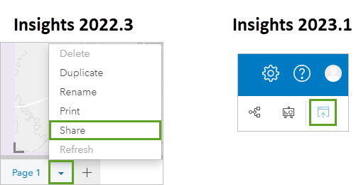 Publishingin Insights 2022.3 and Insights 2023.1