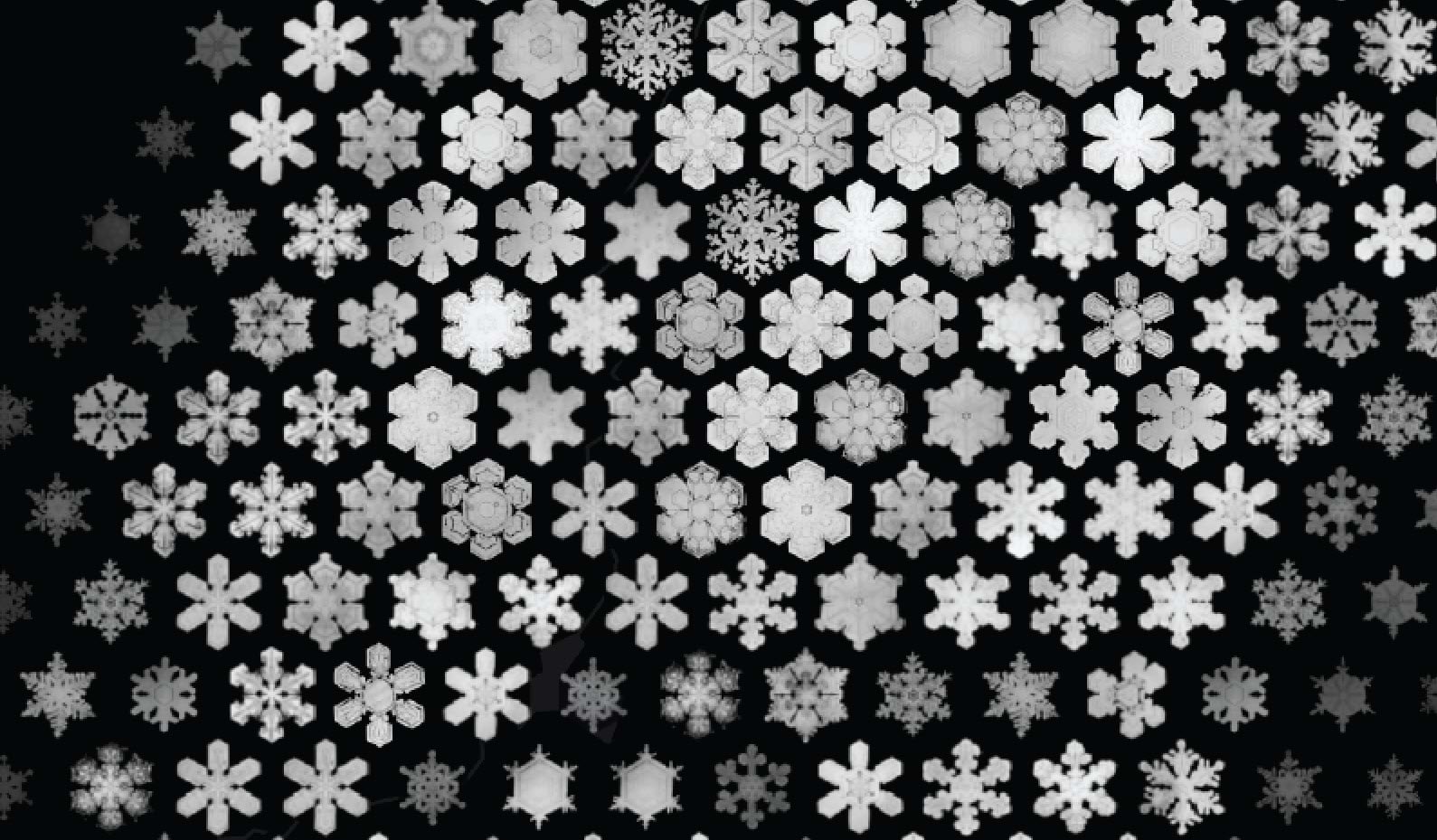Snowflake symbols varied by attribute Snowflake symbols varied by attribute