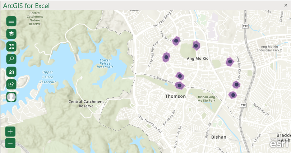 Walk time analysis with 0.5 kms walking buffer