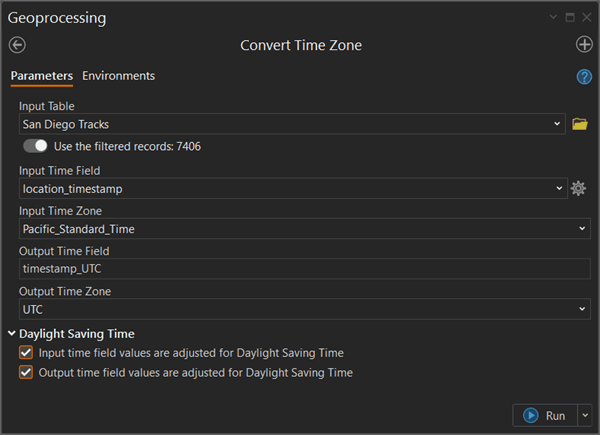 Convert Time Zone tool