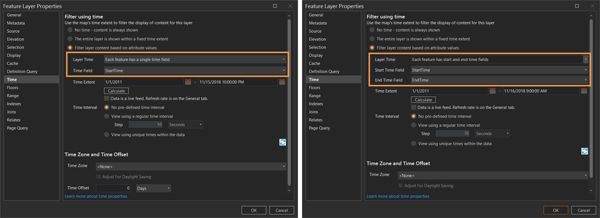 Feature Layer Properties dialog box